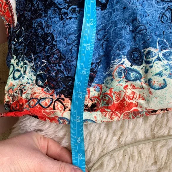 High Waisted, Pattern Shorts - Picture 6 of 7